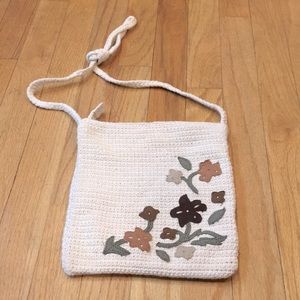😍 New knitted purse with flowers 🌺 🌸   Neutral tone.